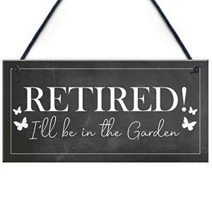 Red Ocean Garden Plaque Novelty Retirement Gift Hanging Door Shed Summer House Sign Gift For Him Her Friendship Gift