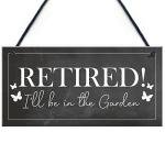 Red Ocean Garden Plaque Novelty Retirement Gift Hanging Door Shed Summer House Sign Gift For Him Her Friendship Gift