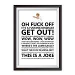 Gordon Ramsay - Famous TV Quotes - A4 Print - Poster - Funny Kitchen Poster