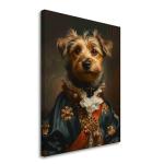 Irish Terrier Renaissance Oil Painting Canvas Art Print | Noble Canine, Majestic Portrait, Timeless Elegance, Classic Beauty, Collectible Artwork