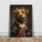 Irish Terrier Renaissance Oil Painting Canvas Art Print | Noble Canine, Majestic Portrait, Timeless Elegance, Classic Beauty, Collectible Artwork