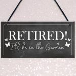 Red Ocean Garden Plaque Novelty Retirement Gift Hanging Door Shed Summer House Sign Gift For Him Her Friendship Gift
