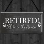 Red Ocean Garden Plaque Novelty Retirement Gift Hanging Door Shed Summer House Sign Gift For Him Her Friendship Gift