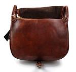 Ladies handbag leather bag clutch hobo bag shoulder bag crossbody bag made in Italy genuine leather brown