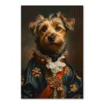 Irish Terrier Renaissance Oil Painting Canvas Art Print | Noble Canine, Majestic Portrait, Timeless Elegance, Classic Beauty, Collectible Artwork