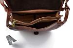Ladies handbag leather bag clutch hobo bag shoulder bag crossbody bag made in Italy genuine leather brown