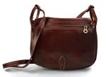 Ladies handbag leather bag clutch hobo bag shoulder bag crossbody bag made in Italy genuine leather brown