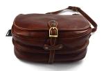 Ladies handbag leather bag clutch hobo bag shoulder bag crossbody bag made in Italy genuine leather brown