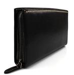 Leather clutch leather zipped bag big leather clutch zipper pouch leather zipper pouch black leather clutch zipper clutch bag handbag