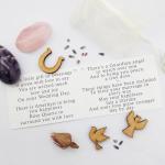 Wedding Day Gift Bag of Love and Blessings - Gemstone Keepsake with mini card
