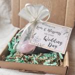 Wedding Day Gift Bag of Love and Blessings - Gemstone Keepsake with mini card