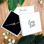 Tourmaline Chip Bead Bar Bracelet in 14k Gold Fill