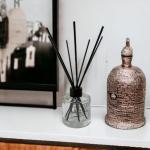 Dark Amber and Ginger Lily Reed Diffuser | Highly Scented | Home Fragrance | Luxury Aroma for Kitchen, Living Room, Bathroom. (Reed Diffuser 100ml)