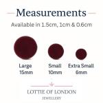 Burgundy Red Stud Earrings for Women – Lightweight Minimalist Studs for Everyday Wear, Handmade Clay Jewellery Gifts for Mothers Day