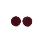 Burgundy Red Stud Earrings for Women – Lightweight Minimalist Studs for Everyday Wear, Handmade Clay Jewellery Gifts for Mothers Day