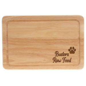 Dog Feeding Board Personalised Natural Pet Food Mat For Raw Dog Food Treats Dinner Plate Engraved Wooden Cat Licking Mat 30cm x 20cm