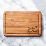 Dog Feeding Board Personalised Natural Pet Food Mat For Raw Dog Food Treats Dinner Plate Engraved Wooden Cat Licking Mat 30cm x 20cm