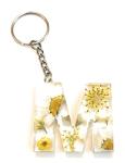 Letter Keyring, Handmade A-Z initial Daisy Keychain, Handmade Gift, Stocking Filler, Bridesmaids' Gift, Gift For Her, (M)