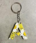 Letter Keyring, Handmade A-Z initial Daisy Keychain, Handmade Gift, Stocking Filler, Bridesmaids' Gift, Gift For Her, (M)