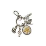 Not Throwing Away My Shot 20mm Handmade Glass cabochon Bag Clip Keyring Gift, Hamilton Musical Theatre Birthday Xmas Present