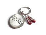 No place like home 25mm glass cabochon keyring Wizard of OZ themed gift, Dorothy OZ book musicals themed birthday Xmas present, starting college university leaving home present