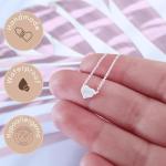 Annika Bella Jewelry for Women, Heart Necklace, 925 Silver Chain, Pendant Necklace, Fashion Jewelry, Heart Pendant, Gifts for Women