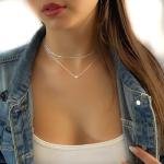 Annika Bella Jewelry for Women, Heart Necklace, 925 Silver Chain, Pendant Necklace, Fashion Jewelry, Heart Pendant, Gifts for Women