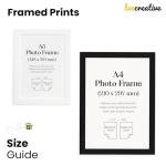 Beecreative Engagement Gifts For Couples, Personalised Engagement Present Ideas, Engaged Couple Gift, A5 A4 Prints and Frame