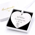Beecreative Personalised Hamster Remembrance Gift - Hamster Pet Loss - Hamster Memorial Gifts - Any Name Pet Memorial Ceramic Ornament - With Gift Box