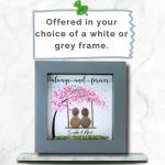 Personalised Couple Pebble Art Picture - Handmade Engagement, Valentines, Wedding & Anniversary Gifts for Him & Her, Cute Birthday Gift for Boyfriend/Girlfriend, His and Hers Couples Presents