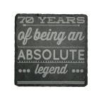 70th Birthday Gifts Men Funny Slate Coaster - 70th Birthday Gifts for Women Friend - 70th Birthday Ideas for Men - Novelty and Funny 70th Birthday Gifts