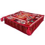 Spirit Home Interiors 50 x 50 x 10 cm Handmade Kilim Cushion Cover - Moroccan Bohemian Square Pillow Cover for Meditation, Yoga, Floor Seating, Bench Cushion, Window Seat Decor (Mylasa)