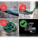 Corner Hose Guide for Garden Hose Wall Fence Mounted Hose Protector Roller Prevent Hose Kinks, Snags & Wear on Brick Corners Outdoor Heavy Duty Weatherproof Hose Guide for Garden Patio Yard (2, White)