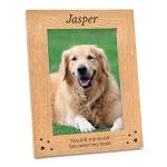 Pet Memorial Photo Frame - Personalised Dog, Cat, Kitten, Puppy, Labrador, Retriever, Pug, Pet Loss Wooden Photo Frame Keepsake - Pet Remembrance Picture Frame - Dog Lovers - Cat Lovers