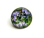 Bluebell Flower Brooch, Gold Plated Floral Pin, April Birth Flower Jewellery, Nature Inspired Gift For Women