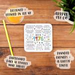 50th Birthday Coaster, Back in 1976, Gift for 50th Birthday, Milestone, Unique 50th Birthday Gift, Anniversary Keepsake