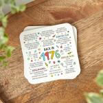 50th Birthday Coaster, Back in 1976, Gift for 50th Birthday, Milestone, Unique 50th Birthday Gift, Anniversary Keepsake