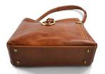 Luxury Women's Leather Handbag - Matte Brown - Spacious Interior - Durable Leather Handle - Genuine Italian Leather
