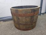 Large Recycled Solid Oak Whisky barrel Cask Rustic Planter for Garden