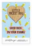 WishStrings Good Luck Pocket Hug for Exams | Lucky Charm Gift | GCSE & A-Level Success | Thoughtful Keepsake | Encouragement Token | Perfect for Students