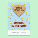 WishStrings Good Luck Pocket Hug for Exams | Lucky Charm Gift | GCSE & A-Level Success | Thoughtful Keepsake | Encouragement Token | Perfect for Students