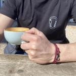 Eighty Eight Degrees Carabiner Climbing Bracelet, Handmade in The UK, Adjustable, Waterproof Climber Bracelet (Maroon & Black)