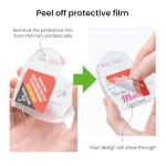 Wedding Gifts For Bride and Groom - Personalised Wedding Date Gift for Couples, The Day We Got Married, Acrylic Heart Block Ornament With Grey Gift Bag