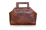 Handmade Womens Leather Handbag Shoulder bag backpack all-in-one multi-functional