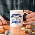 Worlds best grandad mug | gifting ideas for him | sentimental presents for grandfather grandpa mugs | gifts for men birthday Christmas from grandchildren