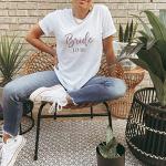 Pink Positive Bride to Be Shirt for Hen Party - Hen Do Bridal T-Shirt (XL) White