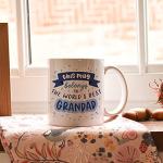 Worlds best grandad mug | gifting ideas for him | sentimental presents for grandfather grandpa mugs | gifts for men birthday Christmas from grandchildren