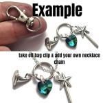 PERFORMING ARTS themed microphone star drama mask charm bag clip keyring gift, Theatre drama student gift, actor musician performer birthday Xmas present favors