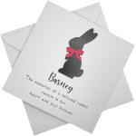 Personalised Rabbit Sympathy Card. Rabbit Bereavement Card. Rabbit Loss Sympathy Card. Pet Loss Card. Bunny Sympathy Bunny Loss Card