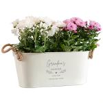 Garden Planters Outdoor and Indoor - Engraved Personalised Garden Long Plant Pots Outdoor | Mum, Dad, Anniversary, Grandad and Nan Gifts for Birthday Garden Pots and Planters | Dust and Things